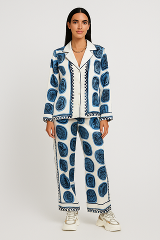 Damen Zweiteiler – Satin-Stil, elegant & figurbetont