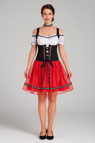 Damen Trachtenkleid – Mini-Länge, Traditionell & Verspielt