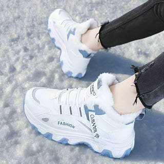 Damen Sneakers – Kunstleder, Zeitlos & Bequem