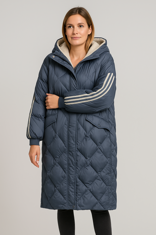 Damen jacke – Lange Daunenjacke, Modern & Bewegungsfreundlich