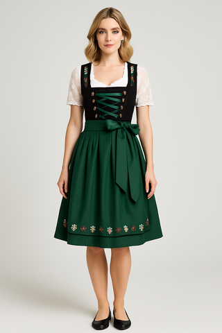 Damen Dirndl – Traditionelles Design, Polyester, Elegant & Vielseitig