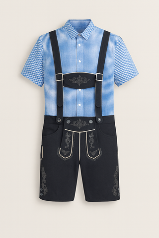 Herren Set – Trachtenhose mit Hemd, Authentisch & Bequem