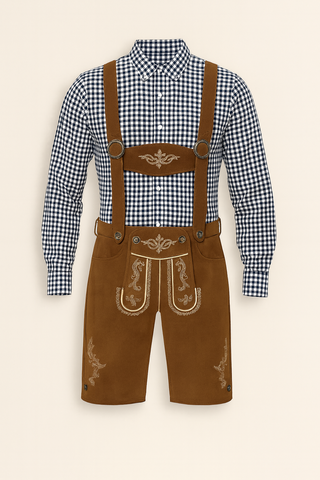 Herren Set – Trachtenhose mit Hemd, Authentisch & Bequem