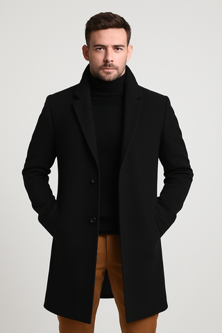 Herren Mantel – Hochwertige Wolle, zeitlos und elegant
