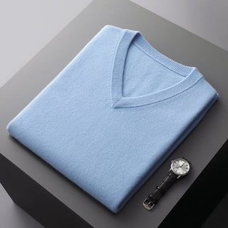 Herren Pullover – V-Ausschnitt, Lässig & Bequem