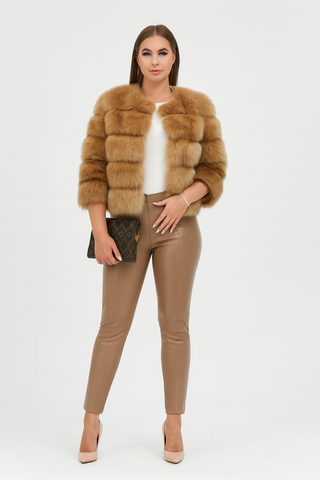 Damenjacke – Kunstfell Design, Glamourös & Warm