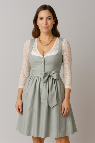 Damen Dirndl – Quadratkragen, Modern & Feminine
