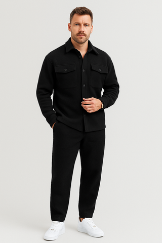 Herrenset – Zweiteiler aus Baumwollmix, modern & bequem