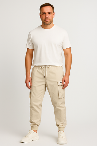 Herren Cargo-Jogger-Hose – Nylonmaterial-like, funktional & modern
