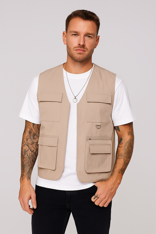 Herren Weste – Streetlook-inspiriert, Lässig & Funktional