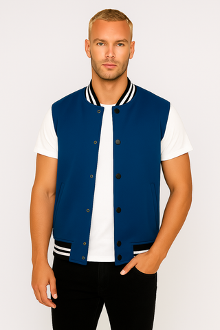 Herren Weste – Patchwork-Look mit Knopfleiste, Modern & Vielseitig