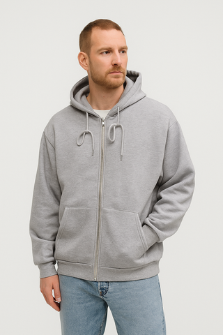 Herren Hoodie – High Street-Look & Reißverschluss, Lässig & Bequem