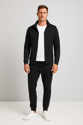 Herren Zweiteiler – Reißverschluss & Mehrere Taschen, Modern & Funktional