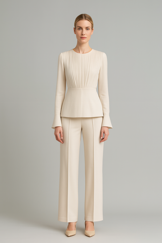 Damen Zweiteiler-Set – Blazerstil & Hose, Elegant & Modern