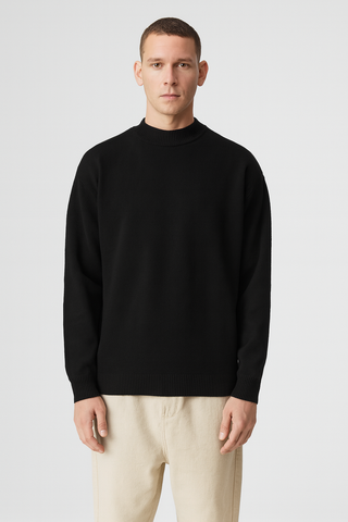 Herren Pullover – Strick mit Stehkragen, Warm & Gemütlich