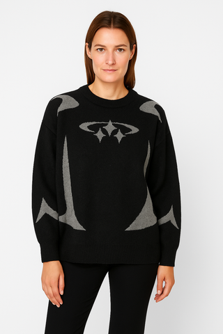 Damen Pullover – Y2K Print, Locker & Retro