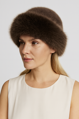 Damen Mütze – Mongolischer Stil, Weich & Warm