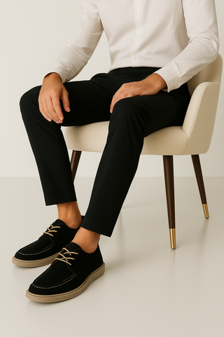 Herren Halbschuhe – Lederstil, Bequem & Atmungsaktiv