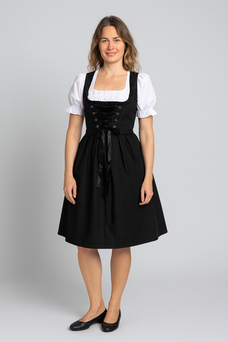 Damen Dirndl – Traditionelles Design, Baumwolle, Elegante Schürze & Komfort, Große Größen verfügbar