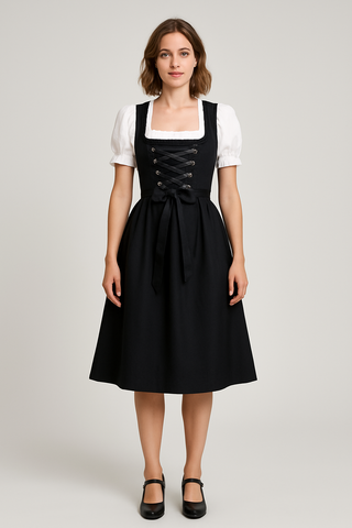 Damen Dirndl – Traditionelles Design, Baumwolle, Elegant & Vielseitig in großen Größen