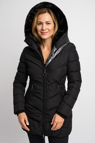 Damenjacke – Gepolstert mit Plüschfutter, Warm, Komfortabel & Stylisch