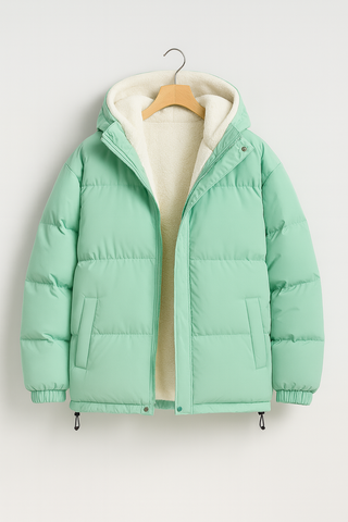 Damen jacke – Wattiert, Warm & Funktional, Mit Verstellbarer Kapuze