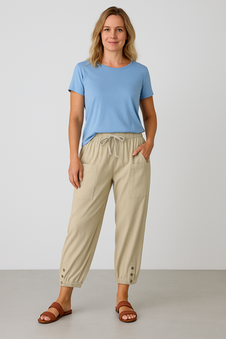 Damenhose – Haremstil mit Boho-Muster, luftig & bequem