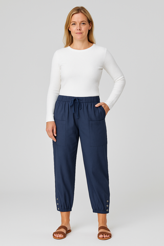 Damenhose – Haremstil mit Boho-Muster, luftig & bequem
