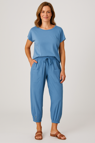 Damenhose – Haremstil mit Boho-Muster, luftig & bequem