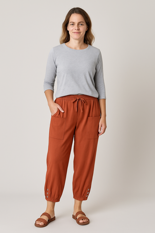Damenhose – Haremstil mit Boho-Muster, luftig & bequem