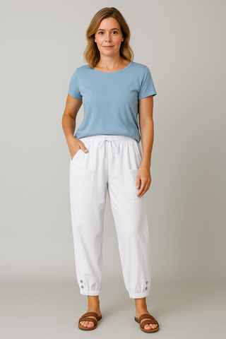 Damenhose – Haremstil mit Boho-Muster, luftig & bequem