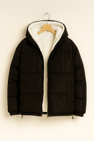 Damen jacke – Wattiert, Warm & Funktional, Mit Verstellbarer Kapuze