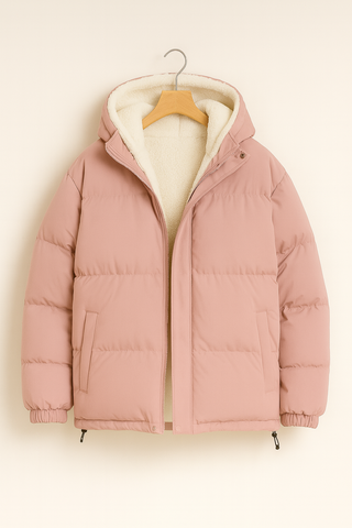 Damen jacke – Wattiert, Warm & Funktional, Mit Verstellbarer Kapuze