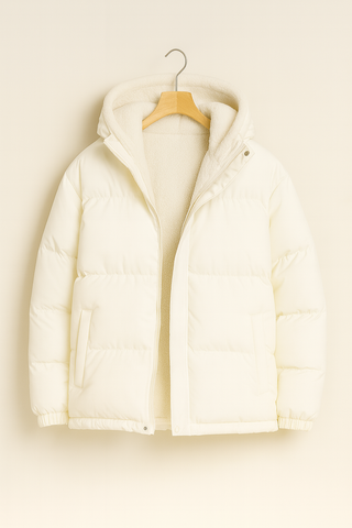 Damen jacke – Wattiert, Warm & Funktional, Mit Verstellbarer Kapuze
