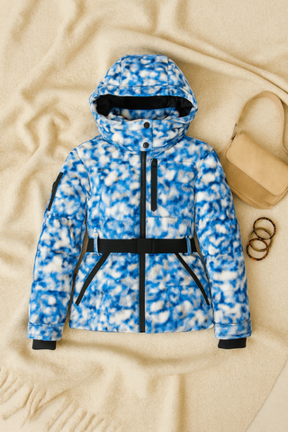 Damen jacke – Pufferjacke mit Kapuze, Elegant & Warm