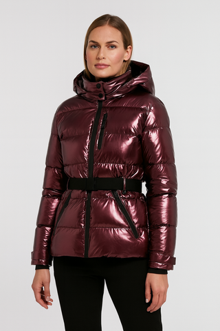 Damen jacke – Pufferjacke mit Kapuze, Elegant & Warm