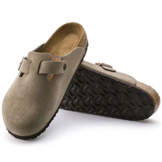 Anatomische Komfort-Clogs aus Veloursleder