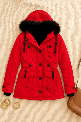 Damen Jacke – Trenchcoat im-Look, Warm & Lässig