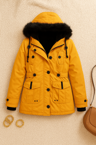 Damen Jacke – Trenchcoat im-Look, Warm & Lässig
