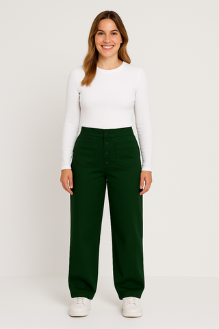 Damenhose – High Waist Stretch, figurbetont & elastisch