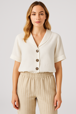 Damen Bluse – Satin-Look, elegant & fließend