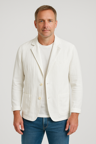 Herrenjacke im Leinenstil – Zeitlos & Herbstlich Elegant