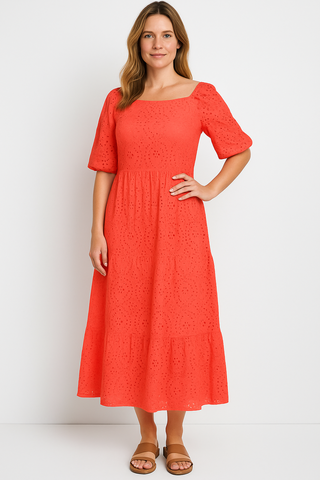 Damen Kleid – Boho-Stil, fließend & figurbetont