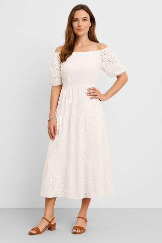 Damen Kleid – Boho-Stil, fließend & figurbetont