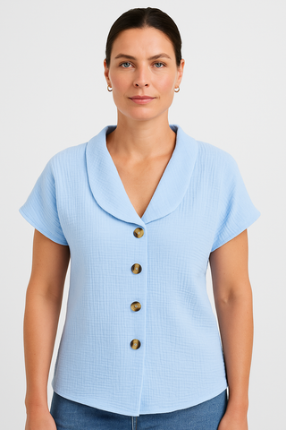Damen Bluse – Klassischer Kragenstil, elegant & vielseitig
