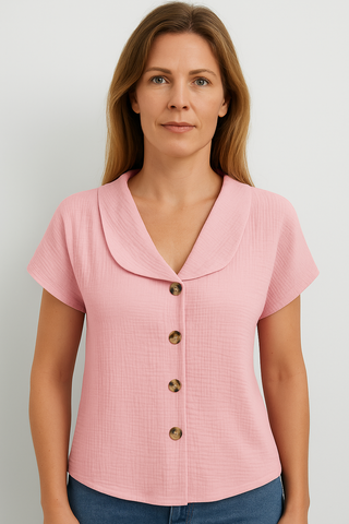 Damen Bluse – Klassischer Kragenstil, elegant & vielseitig