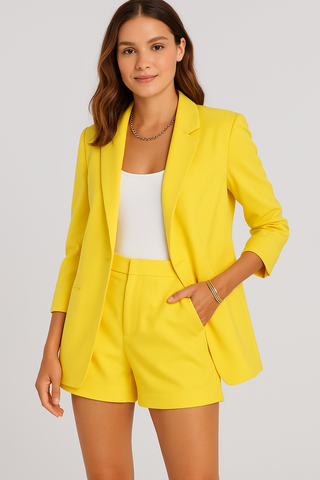 Damen Set – Blazer & Shorts, elegant & sommerlich