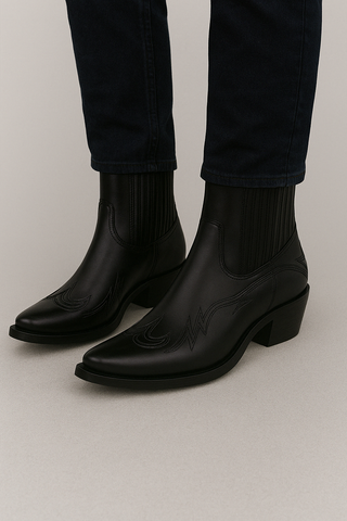 Herren Western Stiefel aus Leder – Klassisch & Robust für den Alltag