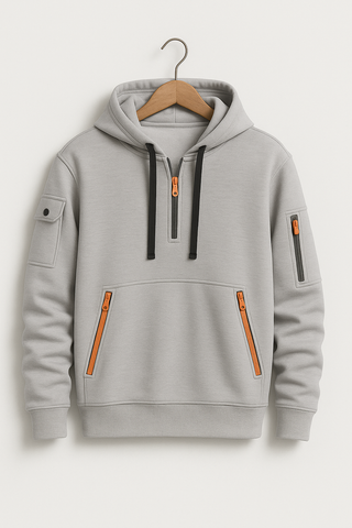 Herren Hoodie – Minimalistisches Design, Baumwollmischung, Vielseitig & Komfortabel