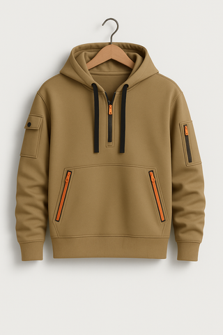 Herren Hoodie – Minimalistisches Design, Baumwollmischung, Vielseitig & Komfortabel